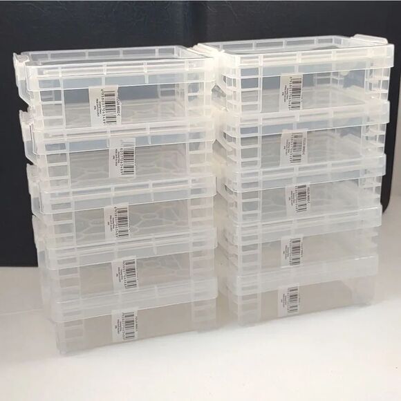 Baseball Trading Cards Plastic Container with snap lids lot of 10 - Picture 1 of 16